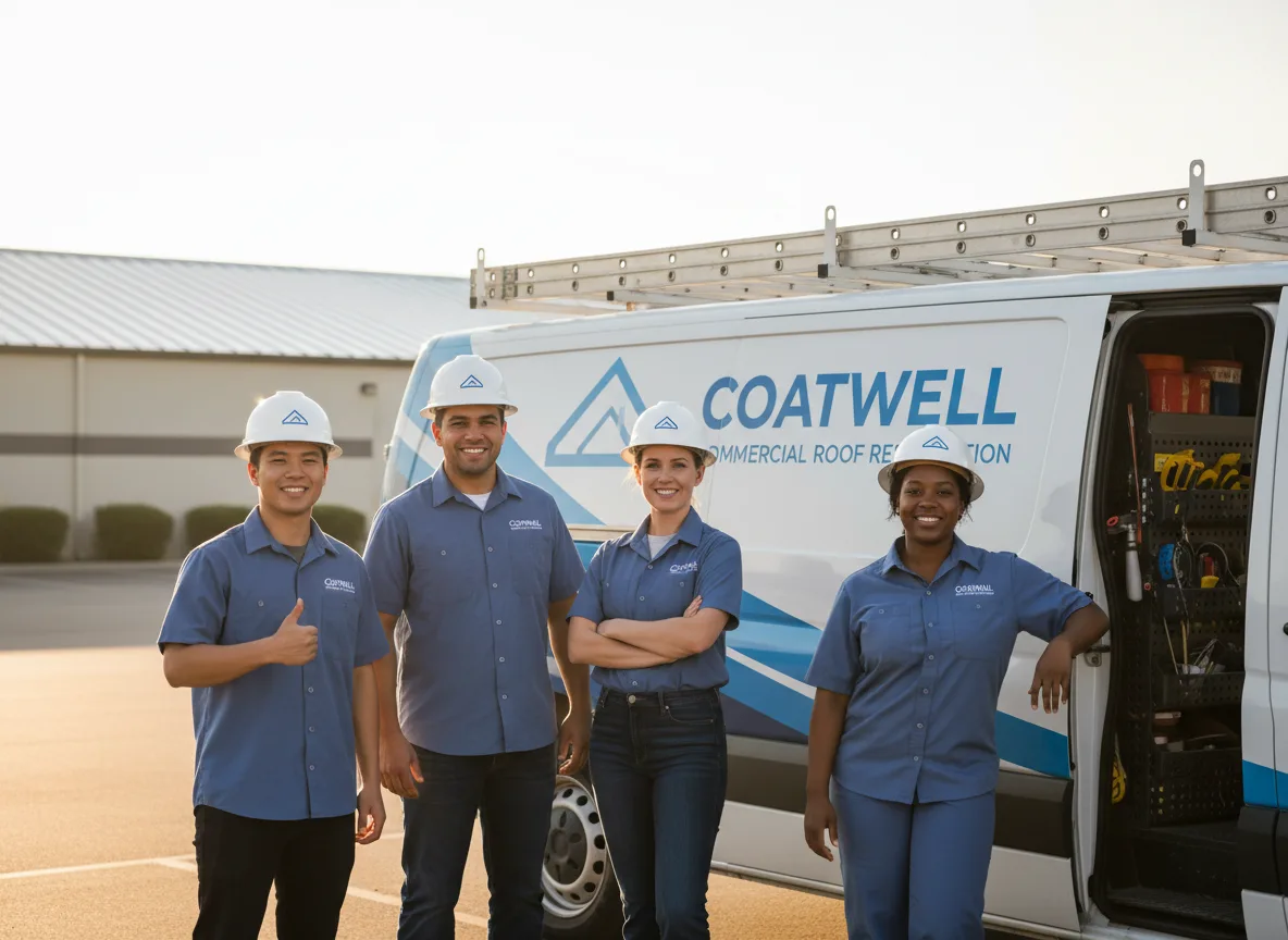 Commercial roof coating company in Lamont, IA