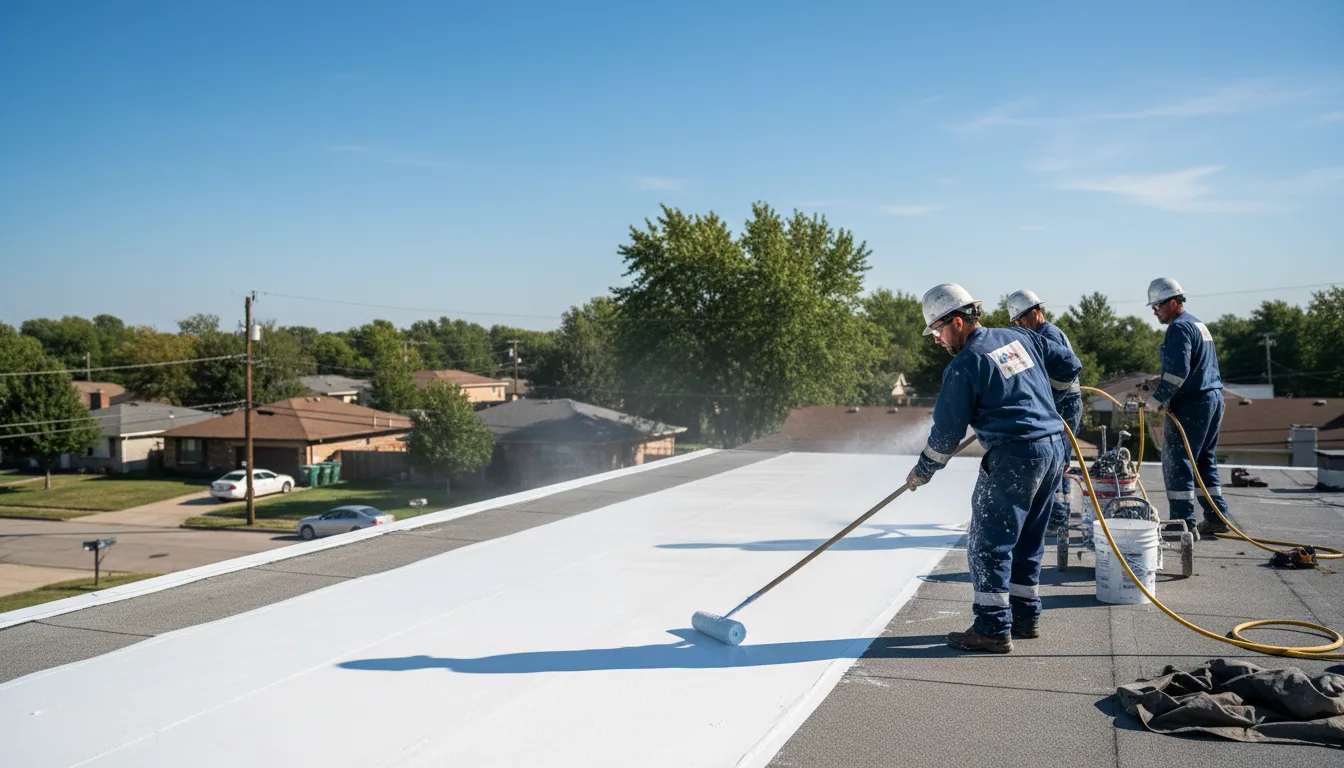 Commercial roof coating in Lamont, IA near me
